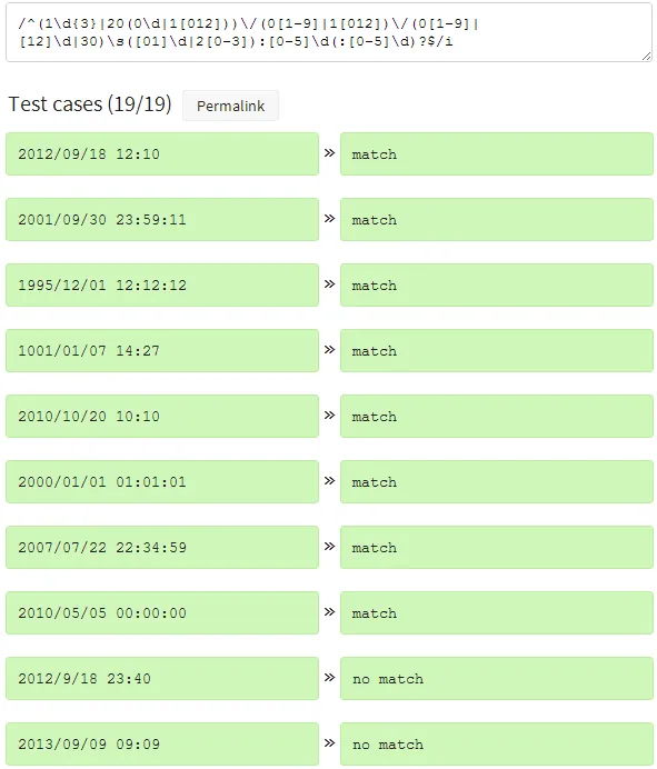 Regex Tuesday Evaluation