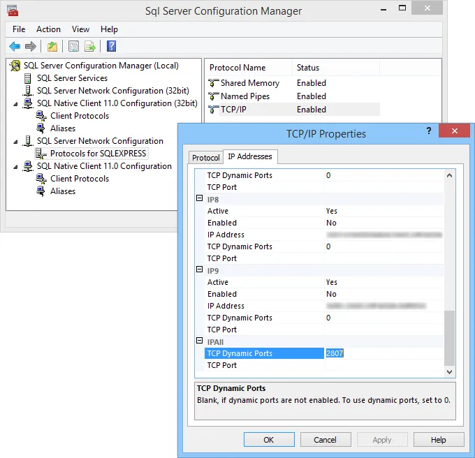 Finding the TC/IP Port Number