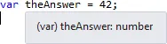 Type Inference of an Immediately Assigned Variable