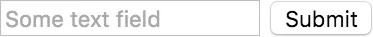 A simple form with a single text field