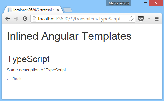 Details view: The TypeScript transpiler