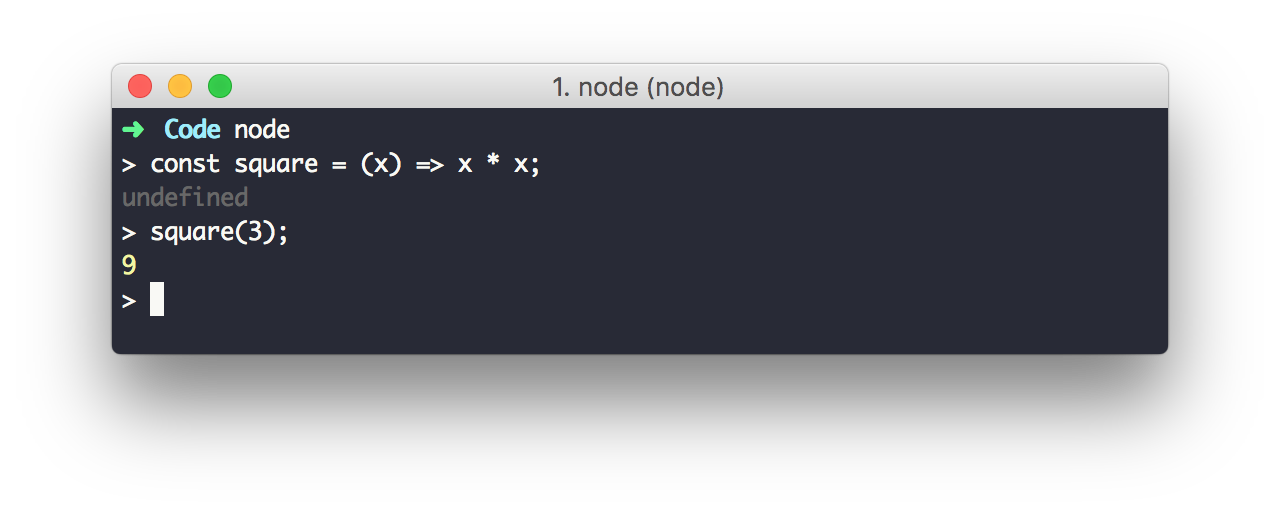 Native support for arrow functions and other ECMAScript 2015 features in Node.js